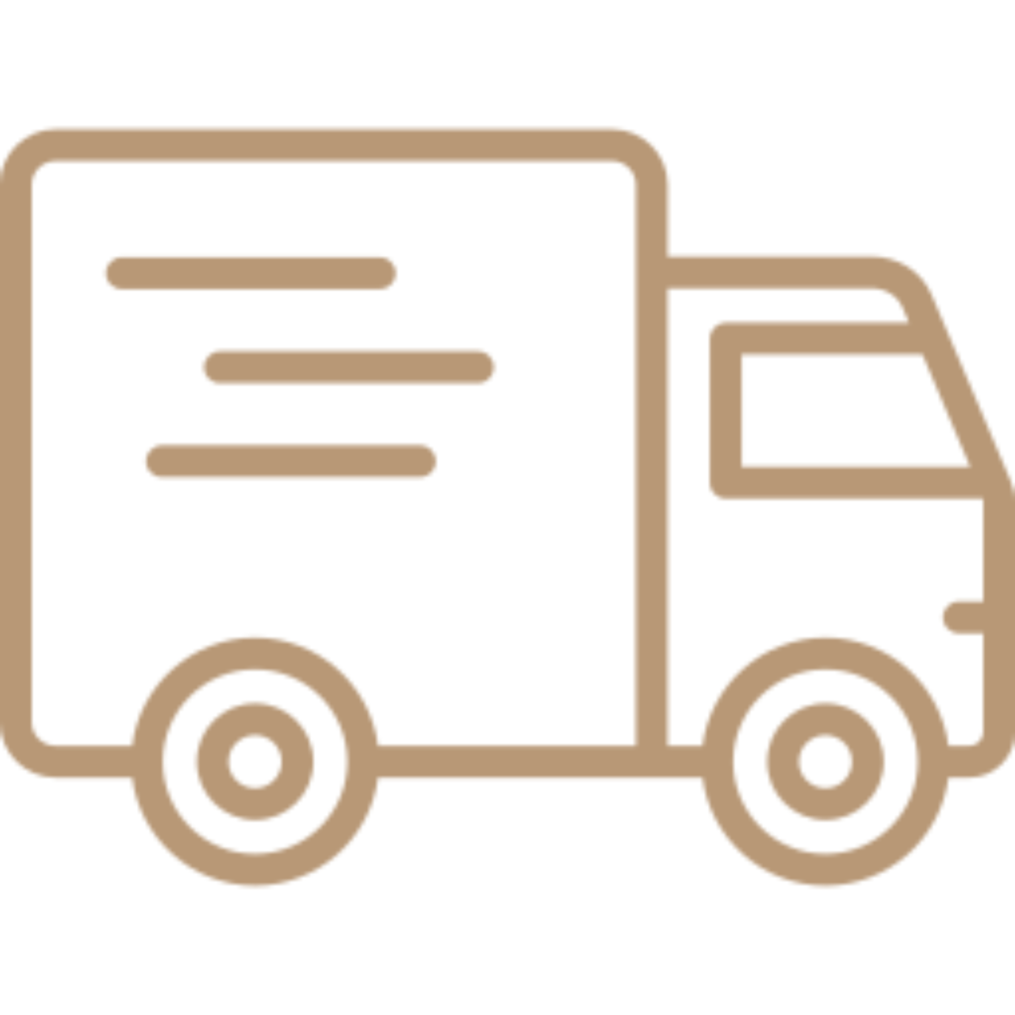 Delivery truck icon on a white background