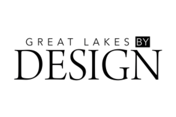 Black text on a white background that reads "Great Lakes by Design"
